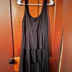 Tiana B Black Ruffle Dress